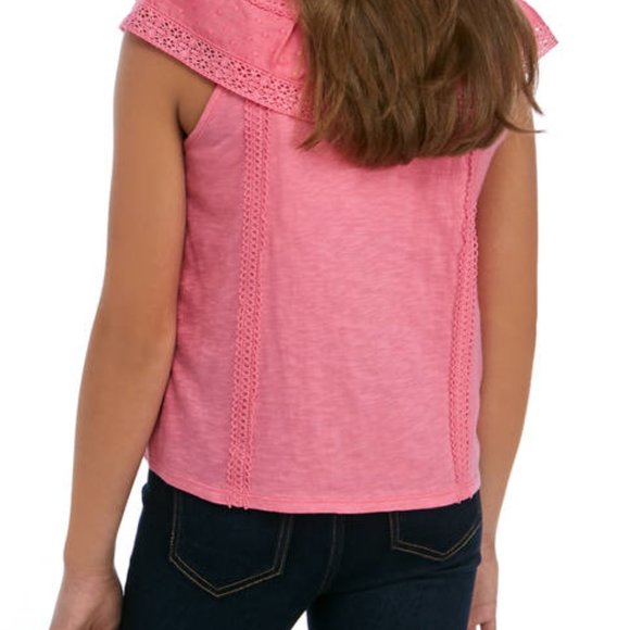 True Craft - Pink Mix Lace Top - Picture 3 of 8